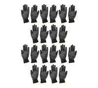 Guanti di lavoro di sicurezza, 10 coppie M Dimensione P PE Nylon a prova statica rivestita Generale per l'ispezione del prodotto di montaggio accurato Prodotto elettronico (8m)