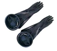 Guanti di mobile sabblast, guanti blaster sabbia di sabbia per sabbiatura abrasiva mobile abrasivo 8-inch rubber ring + one pair of granular gloves (diameter 200mm) Sandblasting gloves