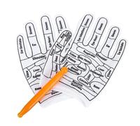 Guanti di riflessologia per strumento manuale per massaggio a mano Guanti riutilizzabili per terapia della mano domestica Guanti da massaggio per adulti