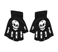 Guanti Di Scheletro Di Halloween Glow - Comodi Guanti Di Teschio Per Bambini Di Halloween | Guanti Di Scheletro Che Si Illuminano Al Buio 50 G | Bambini Di Nylon Di Halloween Che Completano Un C