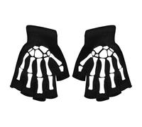 Guanti Di Scheletro Di Halloween Glow - Comodi Guanti Di Teschio Per Bambini Di Halloween | Guanti Di Scheletro Che Si Illuminano Al Buio 50 G | Bambini Di Nylon Di Halloween Che Completano Un C