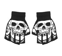Guanti Di Scheletro Di Halloween Glow - Comodi Guanti Di Teschio Per Bambini Di Halloween | Guanti Di Scheletro Che Si Illuminano Al Buio 50 G | Bambini Di Nylon Di Halloween Che Completano Un C