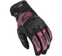 Guanti Donna In Pelle E Tessuto Macna Haros 2.0 Nero Rosso S