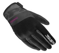 Spidi Flash-KP Tex Guanti da moto da donna, nero-porpora, taglia XS per donne