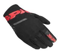 Spidi Flash H2OUT Guanti da motociclista femminile, nero-rosso, taglia M per donne
