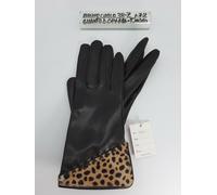 Guanti Donna - Pelle/Pelliccia/Seta - Testa Moro - Cod.38z - Bruno Carlo