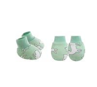 Guanti e calzature in cotone per neonati guanti per neonati guanti per bambini per calzini set guanti neonati traspiranti