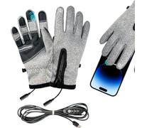 Guanti elettrici riscaldabili, guanti elettrici con tecnologia touch screen per l'inverno, guanti termici invernali, impermeabili, per viaggi, arrampicata, sci, corsa, ciclismo