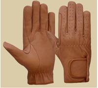 Guanti Equestri Uomo 100% Vera Pelle Tan, Marrone Scuro E Nero Qualità Premium