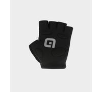 Guanti Alé Air corti nero giallo fluo - S