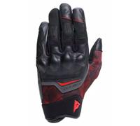 DAINESE - Ermex Gloves, Guanti da Moto Estivi, Uomo, Nero/Rosso-Lava, L