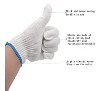 Guanti Filo 12 Paia Guanti da Lavoro Traspiranti Comodi per Costruzioni