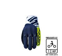 GUANTI FIVE E3 EVO FLUO YELLOW/BLUE (XXXL)