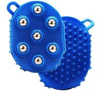 Guanti For Drenaggio Linfatico For Donna, Palla Massaggiante Portatile Rullo For La Cura Del Corpo Muscoli Del Corpo Spazzola Massaggiante For Collo Schiena Piedi Gambe(Blue,2pcs)