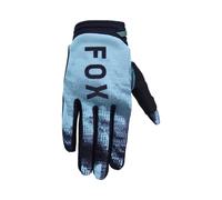 FOX 180 Kairos Guanti da motocross per ragazzi, nero-blu, taglia S