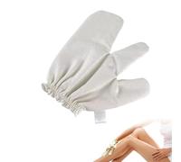 Guanti garshana guanti massaggio di seta grezzi massaggio ayurvedico, guanti a spazzolatura a secco per esfoliazione del corpo e massaggio linfatico, guanti di seta per donne e uomini (1pc)