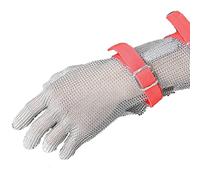guanti, Guanti antitaglio, guanti da macellaio for chef, in acciaio inox, for il taglio della carne, universali, sinistro/destro(Arm 8cm,1PCS/L)