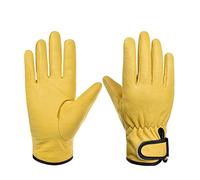 Guanti guanti di protezione della sicurezza sportiva con uomo in pelle palma rinforzata che guida da lavoro for saldatura(XL)