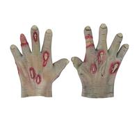 Guanti horror Halloween Guanti realistici da demone guanti mummia guanti feriti zombie guanti adulti Cos spaventosi non morti creatura costume guanti in lattice guanti unisex scherzi puntelli per casa