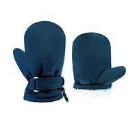 Guanti impermeabili per bambini in pile foderati per neonati e ragazze, guanti caldi invernali per bambini da neve infantile guanto da sci per 3M-5T, Marina Militare, 3-12 meses niente pollice