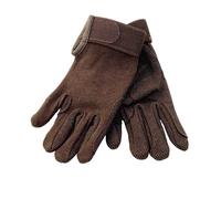 Guanti in cotone puntinati con grip e chiusura in tessuto a strappo Sartore