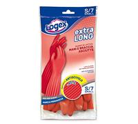 Guanti in lattice Extralong tg. S Rosso LOGEX PROFESSIONAL