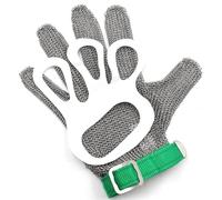 Guanti In Maglia Di Maglia Da Macellaio,Guanti Antitaglio - Protezione Di Livello 5 - Acciaio Inossidabile 316L - Protezione Contro I Tagli, Guanti Da Lavoro Alte Prestazioni Per Cucina 2pcs,L