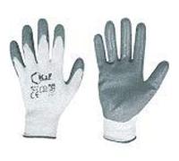GUANTI IN NITRILE, 5 PZ GUANTI PROTETTIVI,Ottimi nel settore meccanico,industriale, edile, agricolo, lavorazione laminati e automobilistico. Con appendino.Norme CE EN 388 4121 (10/XL)