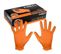 Guanti in nitrile, arancione, 50 pezzi, taglia L 97-690-L