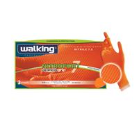 Guanti in nitrile Nitrofort 7 arancio grip 50 pz