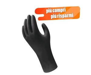 Guanti in nitrile Showa 6112PF monouso Nero leggero biodegradabili Guanti