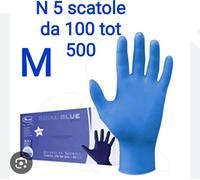 Guanti in nitrile strong BLU Ro.ial. conf.5x100 Tot 500 guanti monouso Taglia M