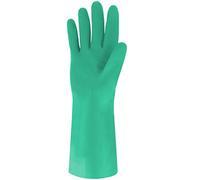 Guanti in nitrile verde floccato 30 cm SINGER T.10 - NIT153810