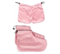 Guanti in paraffina ammorbidenti per le mani, set di coperture elastiche e traspiranti, crema gel idratante riscaldante, protezione per mani e piedi, accessorio professionale di bellezza, guanti in