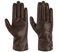 Guanti in Pelle con Fodera in Lana by Roeckl marrone scuro 6 1/2 HS