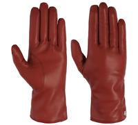 Guanti in Pelle con Fodera in Lana by Roeckl rosso 8 HS