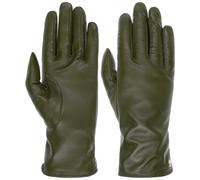 Guanti in Pelle con Fodera in Lana by Roeckl verde scuro 8 1/2 HS