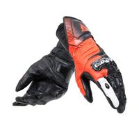 GUANTI IN PELLE DA MOTO DAINESE RACING 4 LONG GLOVES NERO ROSSO FLUO