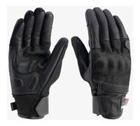 Guanti In Pelle E Tessuto Blauer Digit Nero M