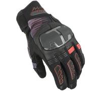 Guanti In Pelle e Tessuto Macna Rime 2.0 Nero Rosso L