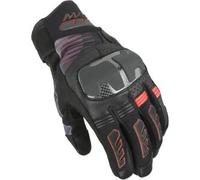 Guanti In Pelle e Tessuto Macna Rime 2.0 Nero Rosso S