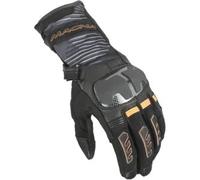 Guanti In Pelle e Tessuto Macna Tempo 2.0 Nero Arancione XXL