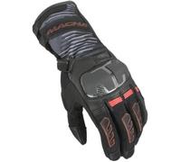 Guanti In Pelle e Tessuto Macna Tempo 2.0 Nero Rosso L