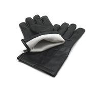 Guanti in pelle foderata per uomo nera 90016615