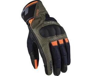 Guanti in Pelle Ls2 Raptor Air Verde Blu H-V Arancio S