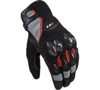 Guanti In Pelle Ls2 Spark II Air Nero Grigio Rosso M