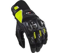 LS2 Spark II Leather Guanti Moto traforati, nero-giallo, taglia XL per maschi