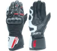 Guanti in Pelle OJ Sleek Nero Bianco Rosso 2XL