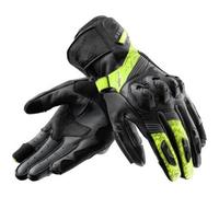 Rebelhorn Guanti in pelle Viper - Nero/Grigio/Giallo fluo - Protezioni nocche - Taglia XXL