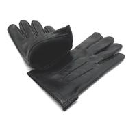 Guanti in pelle sfoderata uomo di colore nero 90016608